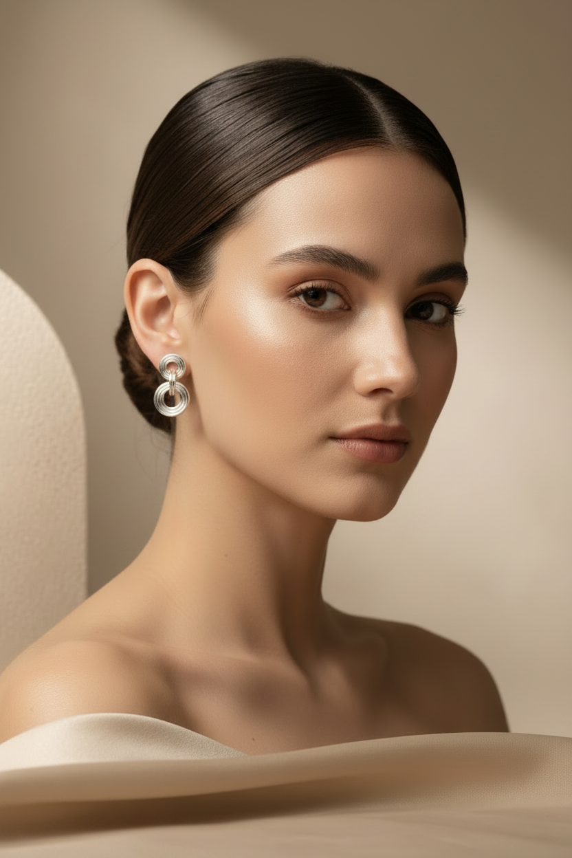 Aretes Círculo Dorado Jaguara