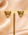 Aretes Jaguar de Esmeralda