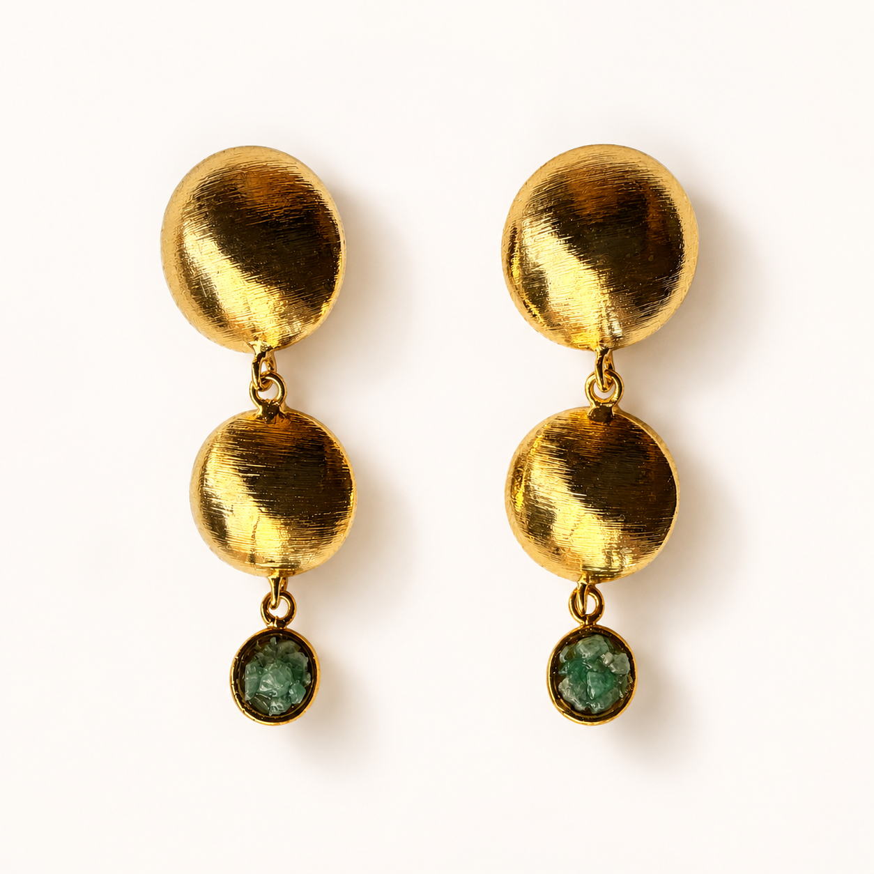 Aretes Luna y Esmeralda