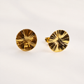 Aretes Estrella Dorada Baño en Oro de 24k